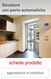 elevatore con porte automatiche