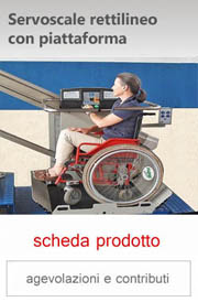servoscale rettilineo con piattaforma